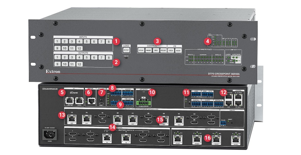 DTP3 CrossPoint 884 Matrix Switcher100