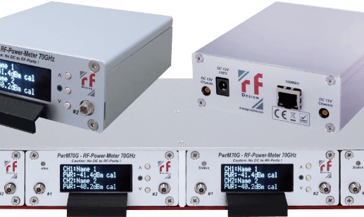 Dual-channel PwrM70G RF Power Meter for monitoring 100MHz to 70GHz frequency range